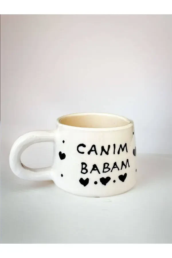 Handmade Ceramic Coffee Cup, Ceramic Fan My Dear Dad Mug, Cup, Father's Day - 1