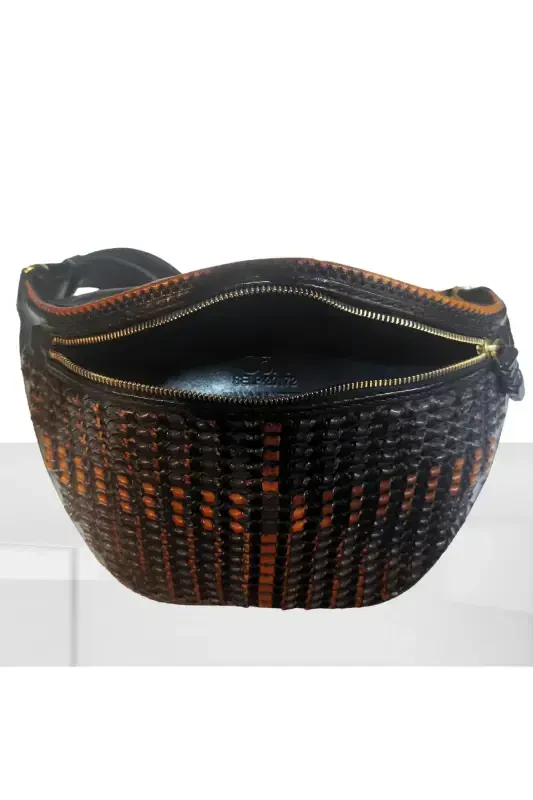 Handmade Кожаная Сумка На Пояс (Selp)-KAHVE - 5