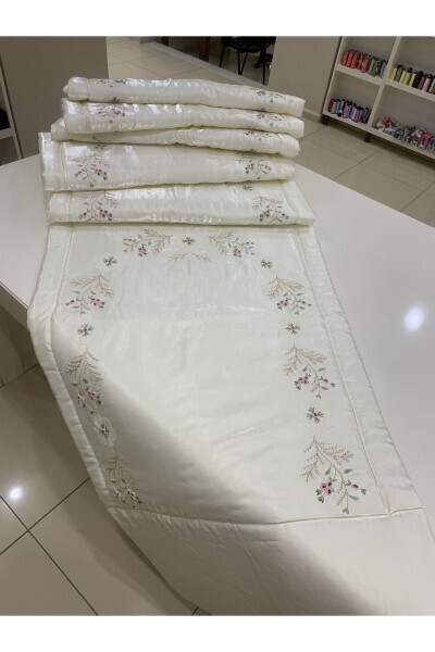Handmade Needle Lace Rococo Fiber Silk Satin Rug - 11