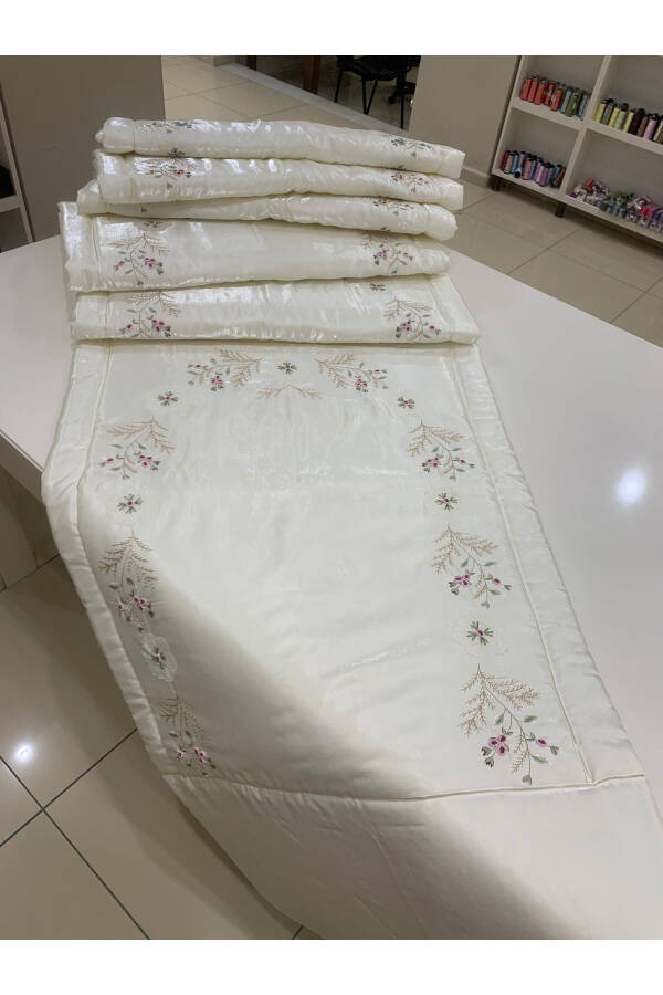 Handmade Needle Lace Rococo Fiber Silk Satin Rug - 11