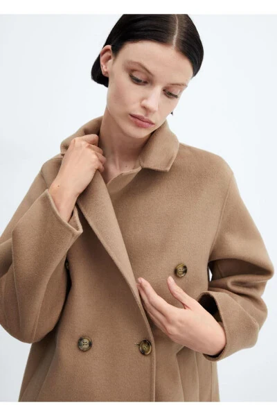 Handmade Oversize Wool Coat - MANGO