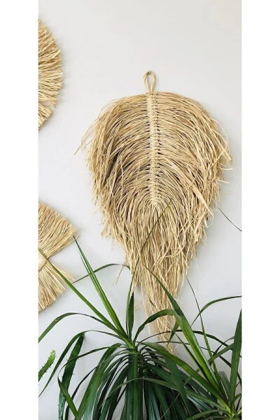 Handmade Raffia Boho Leaf /wall Decor /door Decor - GENEL MARKALAR