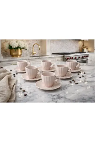 Handmade Spiral Coffee Cup Set - 5
