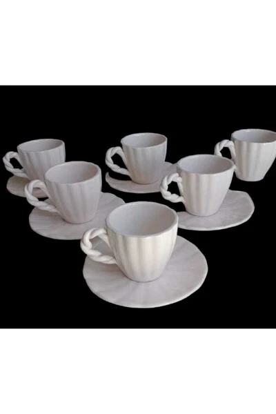 Handmade Spiral Coffee Cup Set - 25