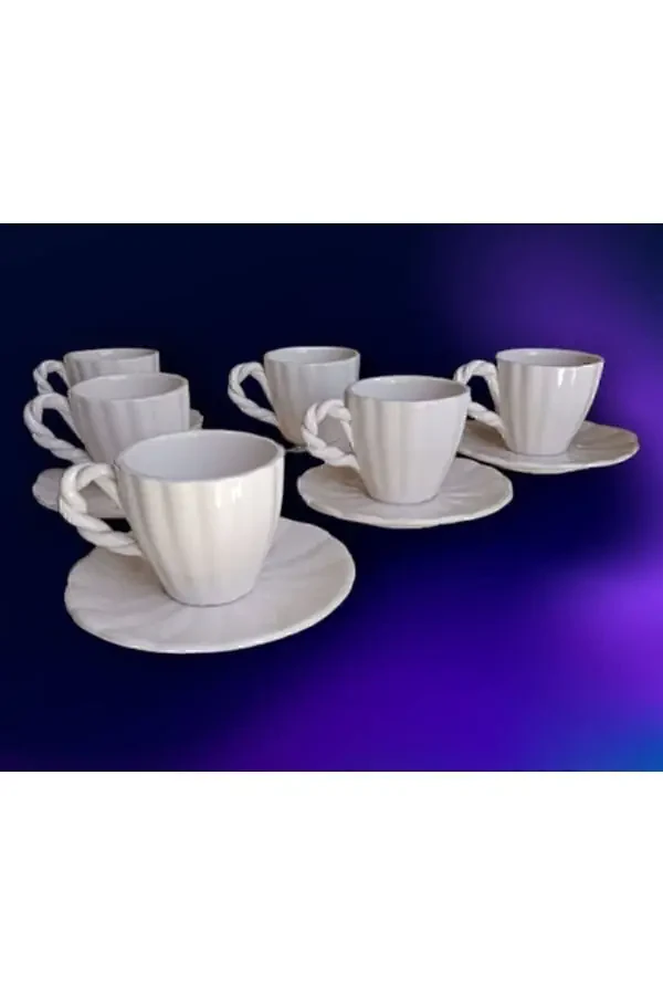 Handmade Spiral Coffee Cup Set - 11