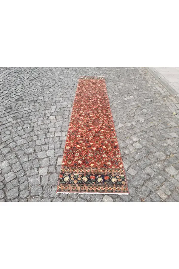 Handmade Wool Yörük Carpet Runner - 69x340 Cm- Rnr82 - 1