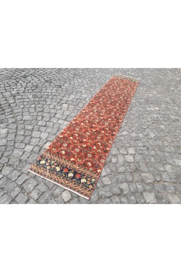 Handmade Wool Yörük Carpet Runner - 69x340 Cm- Rnr82 - 5