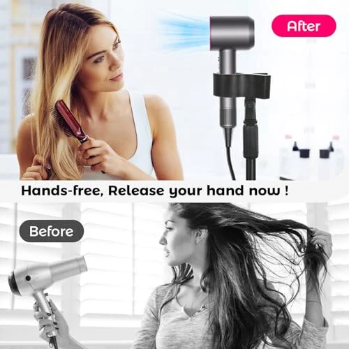 Hands-Free Hair Dryer Stand Holder with Strong Suction Base-63in/160cm Height Adjustable Floor Blower Stand Holder, 180 Degrees Rotatable Larger Clamp Countertop Blow Dryer Stand for Salons or Home Use - 6