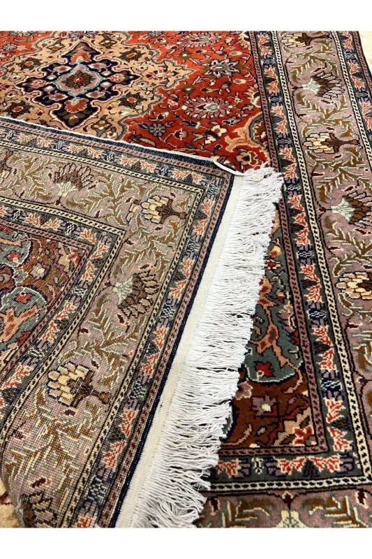 Handwoven Kayseri Hacılar Weaving First Class Quality Root Dye 1..20-Tile - 7