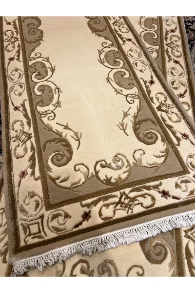 Handwoven Velvet Runner Silk Wool Blend First Class Quality Two Pieces Dimensions 4x80 / 3x80 - 6