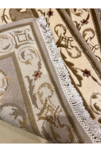 Handwoven Velvet Runner Silk Wool Blend First Class Quality Two Pieces Dimensions 4x80 / 3x80 - 7