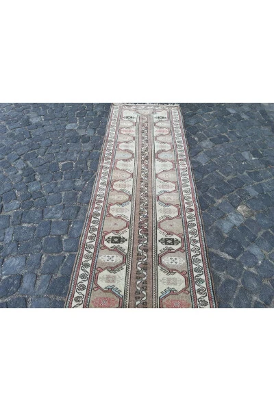 Handwoven Wool Milas Rug Runner - 29