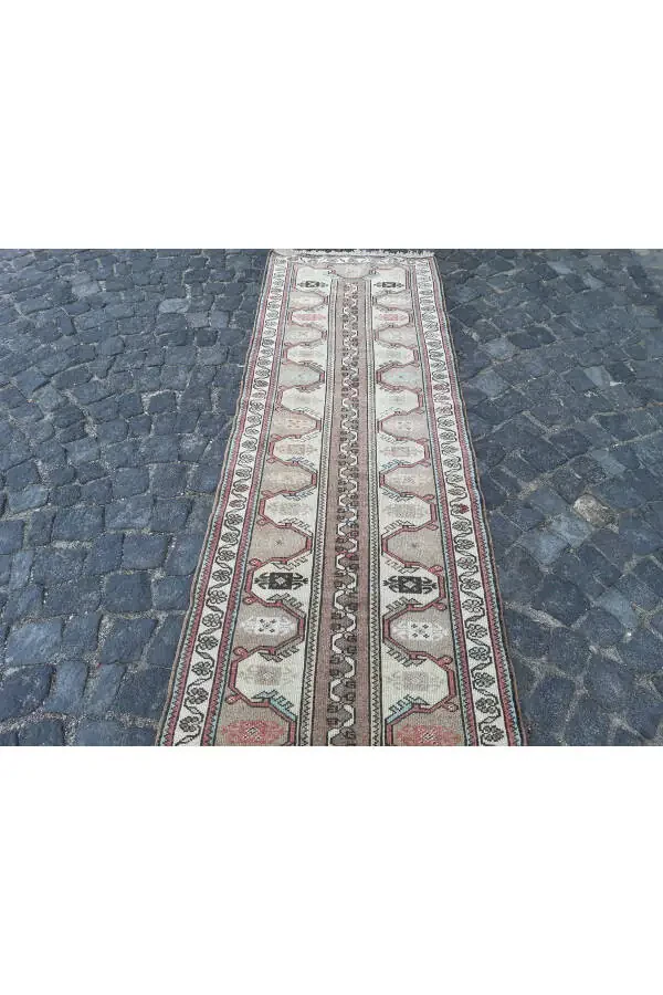 Handwoven Wool Milas Rug Runner - 29