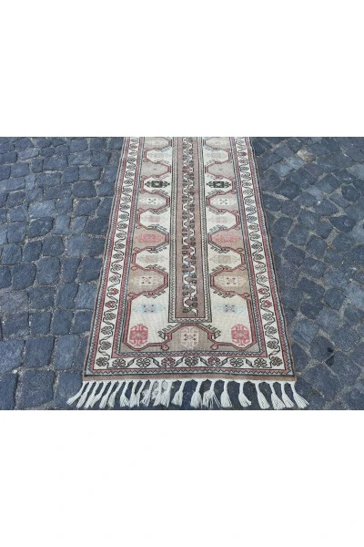 Handwoven Wool Milas Rug Runner - 29