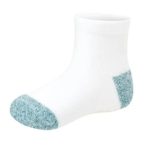 Hanes Baby Ankle and Low Cut Socks, 12-pack, Pure Comfort Socks for Infant & Toddler Girls and Boys - Organic Cotton Blend - 4