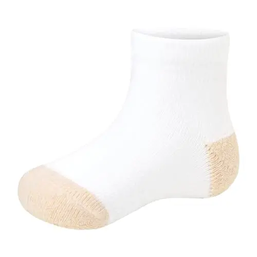 Hanes Baby Ankle and Low Cut Socks, 12-pack, Pure Comfort Socks for Infant & Toddler Girls and Boys - Organic Cotton Blend - 4