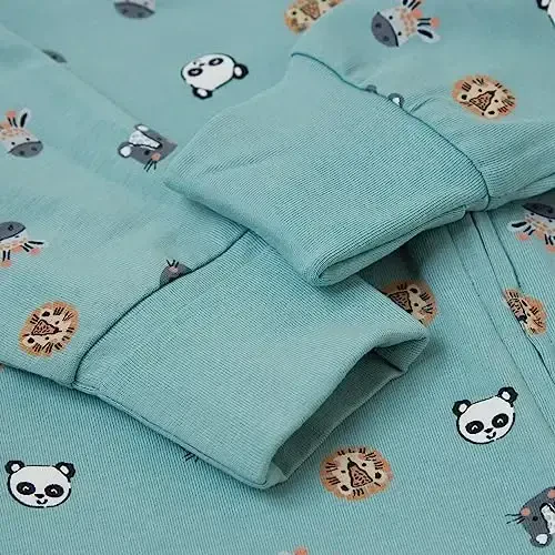 Hanes Baby Pure Comfort Organic Long Sleeve Footless Sleep N' Play, Infant Playsuit, Boys & Girls - 4