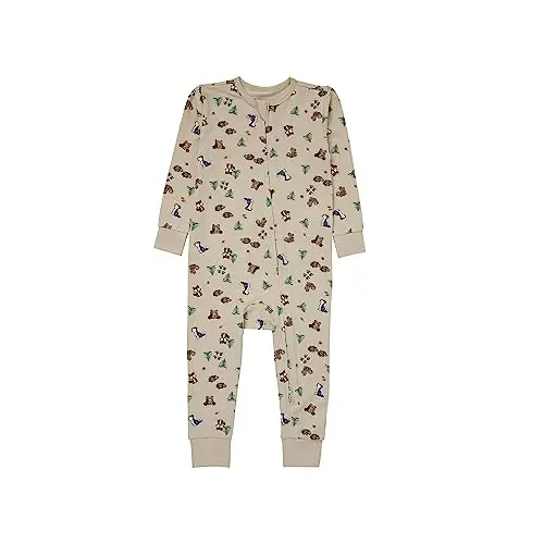 Hanes Baby Pure Comfort Organic Long Sleeve Footless Sleep N' Play, Infant Playsuit, Boys & Girls - 1