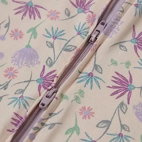 Hanes Baby Pure Comfort Organic uzun qisma oyoqsiz uyqu uchun kostyum, chaqaloqlar uchun o'yin kostyumi, o'g'il bolalar va qizlar - 3