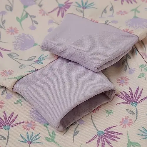 Hanes Baby Pure Comfort Organic uzun qisma oyoqsiz uyqu uchun kostyum, chaqaloqlar uchun o'yin kostyumi, o'g'il bolalar va qizlar - 4