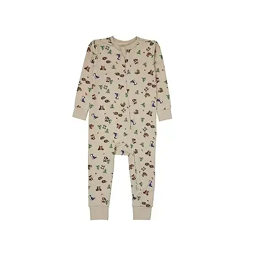 Hanes Baby Pure Comfort Organic uzun qisma oyoqsiz uyqu uchun kostyum, chaqaloqlar uchun o'yin kostyumi, o'g'il bolalar va qizlar 