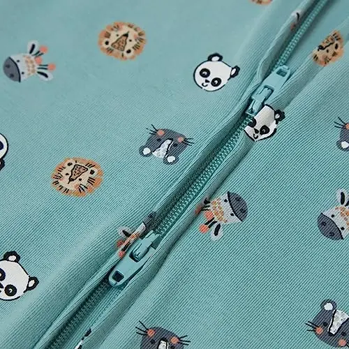 Hanes Baby Pure Comfort Organic Uzun Qollu Oyoqsiz Uyqu va O'yin, Chaqaloqlar uchun Kombinezon, O'g'il va Qiz bolalar uchun - 3