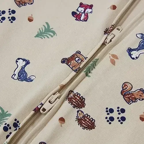 Hanes Baby Pure Comfort Organic Long Sleeve Footless Sleep N' Play, Infant Playsuit, Boys & Girls - 3