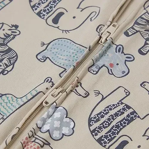 Hanes Baby Pure Comfort Organic Long Sleeve Footless Sleep N' Play, Infant Playsuit, Boys & Girls - 3