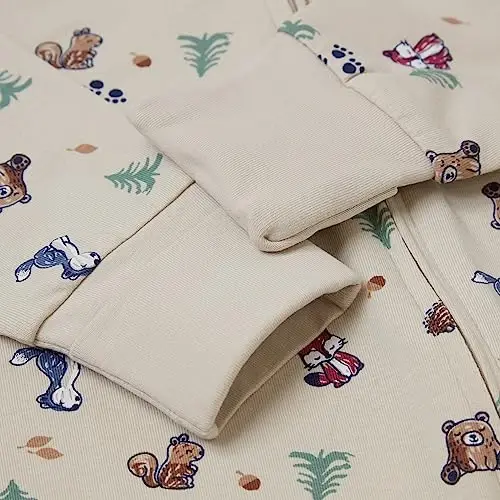 Hanes Baby Pure Comfort Organik Uzun Kollu Ayaksız Uyku ve Oyun Tulumu, Bebek Tulumu, Erkek & Kız Çocuk - 4