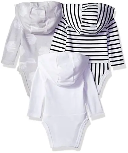 Hanes Baby uzun yengli bodisi, Ultimate Bodisi Hoodie o'g'il bolalar va qizlar, 3 dona - 2