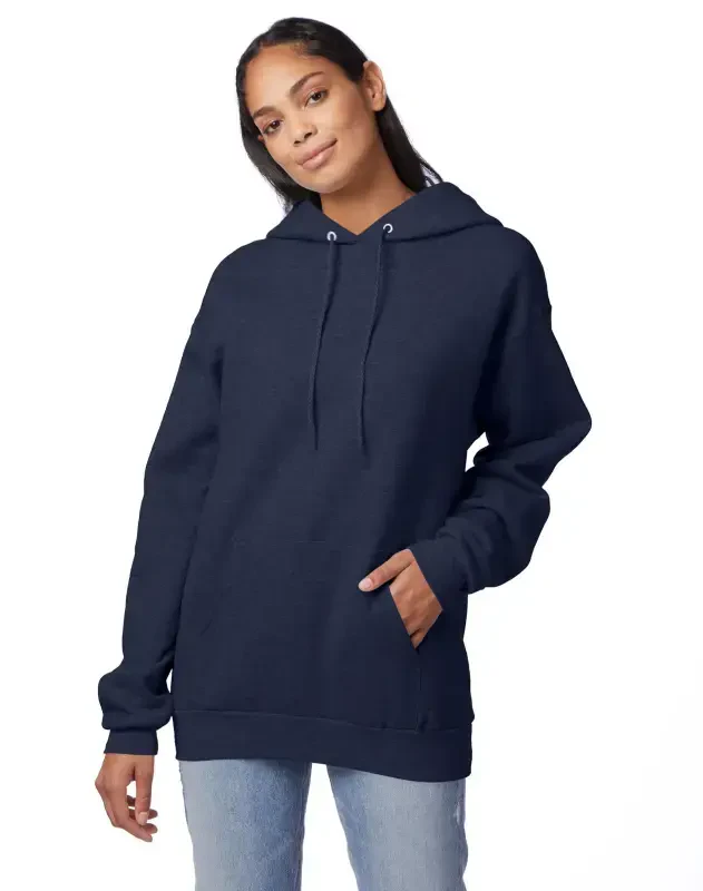 Hanes Erkaklar EcoSmart Fleece Hoodie, O'lchamlari S-5XL - 1