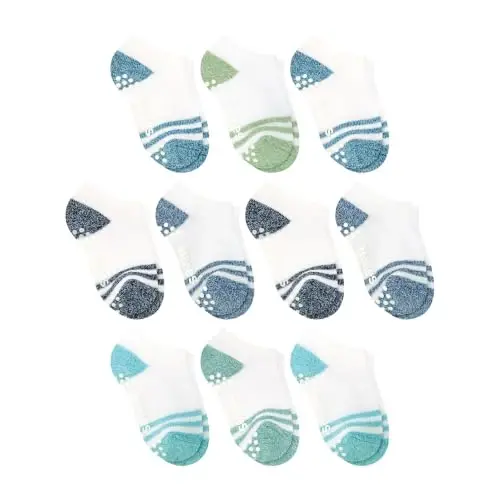 Hanes Toddler Low-Cut Socks Pack - 10-Pack Pure Comfort for & Organic Cotton Blend - Hanes (1)