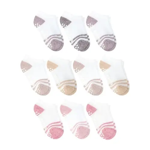 Hanes Toddler Low-Cut Socks Pack - 10-Pack Pure Comfort for & Organic Cotton Blend - Hanes (1)
