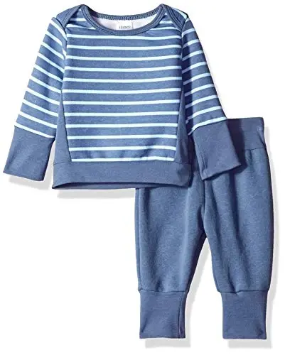 Hanes Ultimate Baby Flexy Adjustable Fit Jogger with Sweatshirt Set - 1