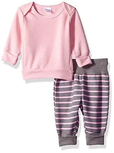Hanes Ultimate Baby Flexy Moslashuvchan sozlanishi mumkin Sweatshirt to'plami bilan Jogger - HANES