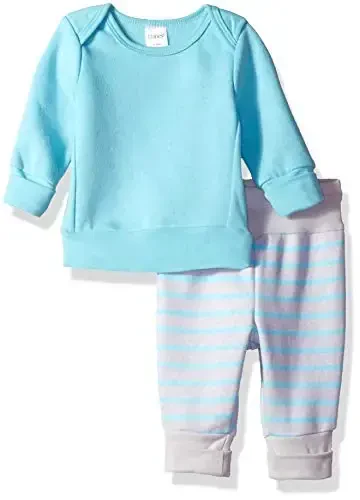 Hanes Ultimate Baby Flexy Adjustable Fit Jogger with Sweatshirt Set 