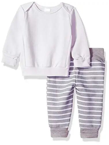Hanes Ultimate Baby Flexy Adjustable Fit Jogger with Sweatshirt Set 