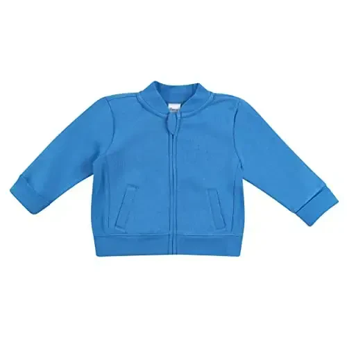 Hanes unisex-baby Baby Sweatshirt, Zippin Soft 4-way Stretch Fleece Zip Up Sweatshirt Jacket, Babies and Toddlers - 1