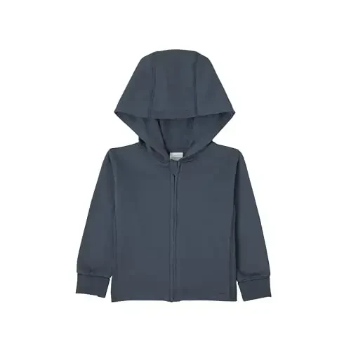 Hanes unisex-baby Pure Comfort Organic Hoodie, French Terry Full-zip Hooded Sweatshirt, Infant Boys & Girls - 1