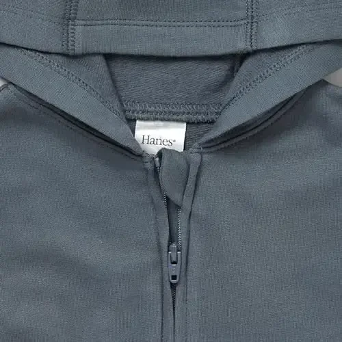 Hanes unisex-baby Pure Comfort Organic Hoodie, French Terry Full-zip Hooded Sweatshirt, Infant Boys & Girls - 3