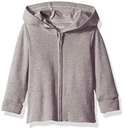 Hanes unisex-baby Baby Knit Hoodie, Zippin Soft 4-way Stretch Knit Long Sleeve, Babies and Toddlers - HANES