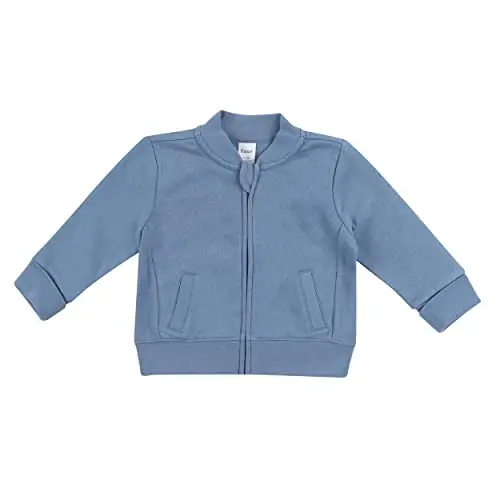 Hanes unisex-baby Baby Sweatshirt, Zippin Soft 4-way Stretch Fleece Zip Up Sweatshirt Jacket, Babies and Toddlers - 1
