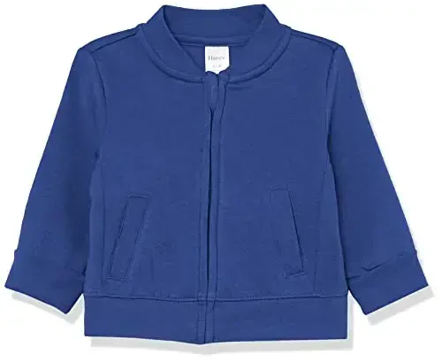Hanes unisex-baby Baby Sweatshirt, Zippin Soft 4-way Stretch Fleece Zip Up Sweatshirt Jacket, Babies and Toddlers 