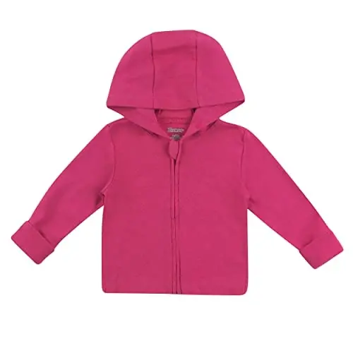 Hanes unisex-baby Baby Knit Hoodie, Zippin Soft 4-way Stretch Knit Long Sleeve, Babies and Toddlers 