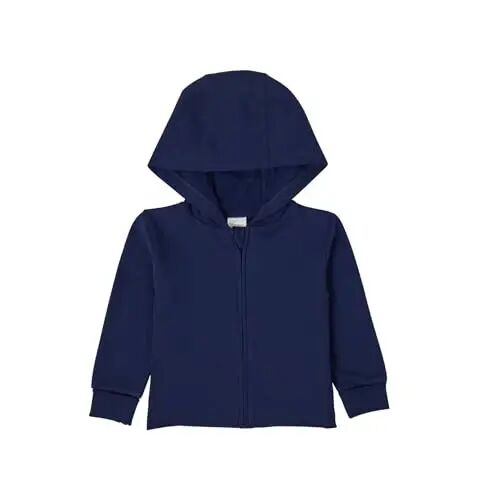 Hanes unisex-baby Pure Comfort Organic Hoodie, French Terry Full-zip Hooded Sweatshirt, Infant Boys & Girls 