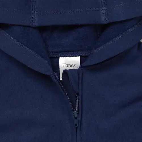 Hanes unisex-baby Pure Comfort Organic Hoodie, French Terry Full-zip Hooded Sweatshirt, Infant Boys & Girls - 3