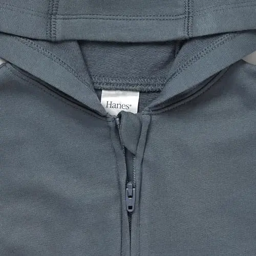 Hanes unisex-baby Pure Comfort Organic Hoodie, French Terry Full-zip Hooded Sweatshirt, Infant Boys & Girls - 3