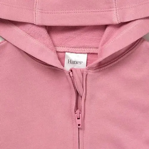 Hanes unisex-baby Pure Comfort Organic Hoodie, French Terry Full-zip Hooded Sweatshirt, Infant Boys & Girls - 3