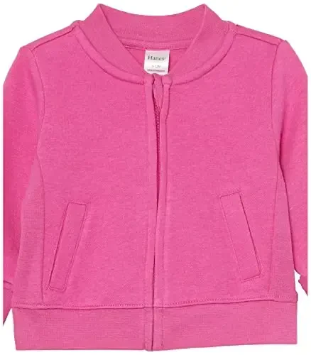 Hanes unisex-baby Baby Sweatshirt, Zippin Soft 4-way Stretch Fleece Zip Up Sweatshirt Jacket, Babies and Toddlers - 3