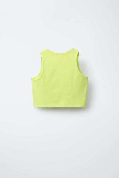 HANGING SHORT TOP-Lime green - MODAZONE (1)